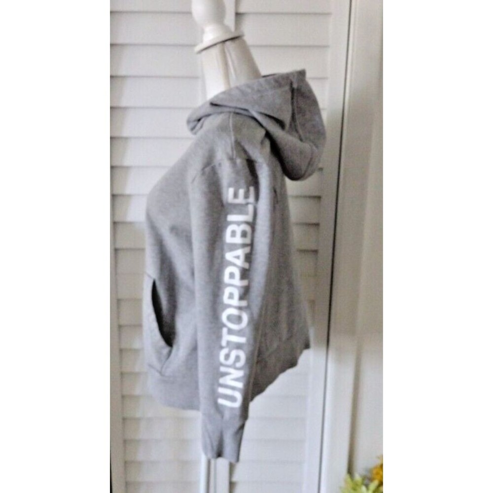 Athleta Unstoppable pullover women's hoodie sweatshirt thumb holes gray M